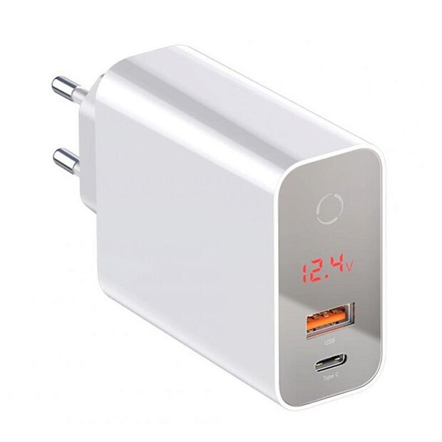 Xiaomi Baseus Speed PPS Smart Shutdown&Display Quick Charger PD3.0 QC3.0 (White) - 1